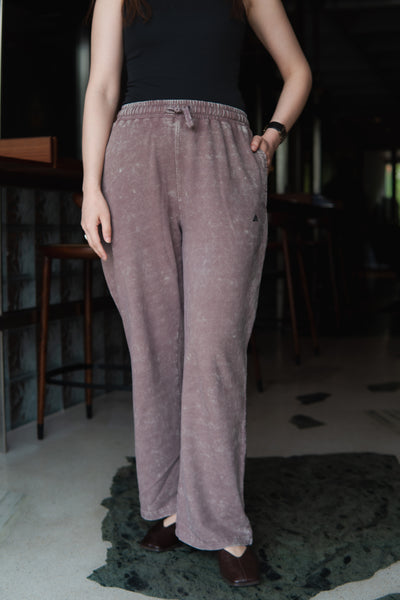 BROWN ACID WASH TROUSER (UNISEX)