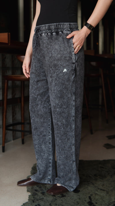 GREY ACID WASH TROUSER (UNISEX)