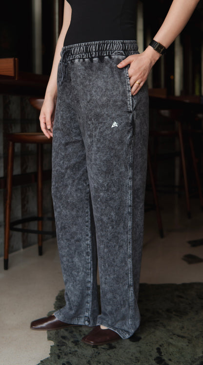 GREY ACID WASH TROUSER (UNISEX)