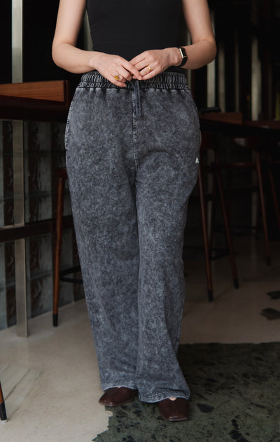 GREY ACID WASH TROUSER (UNISEX)