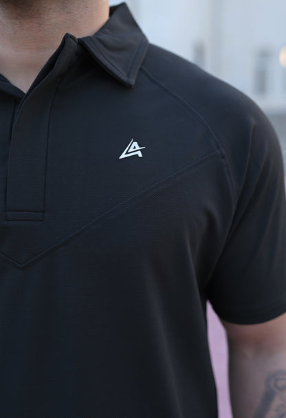 Men's Apex Core Black Performance Polo Tracksuit