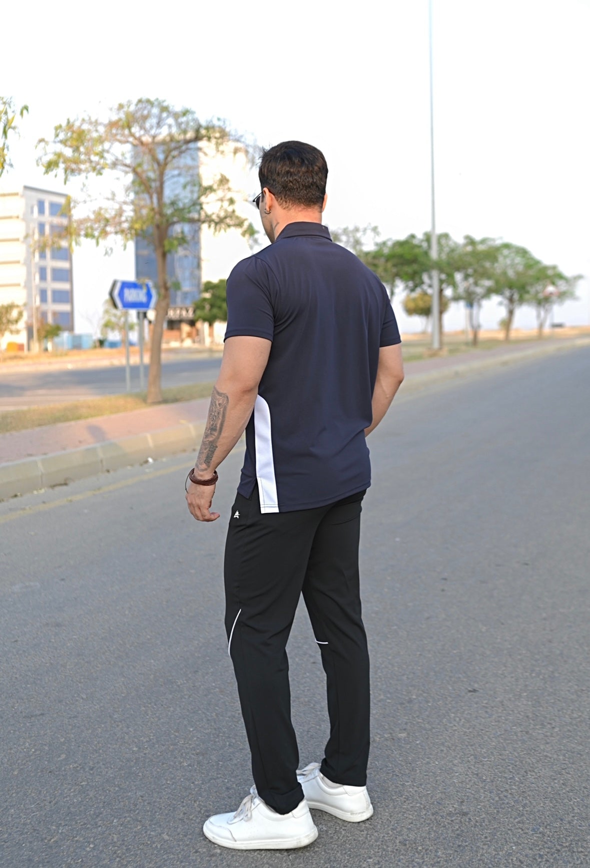 Navy Men's Polo Tracksuit