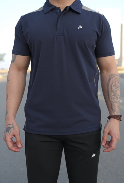Navy & Black Men's Polo Tracksuit
