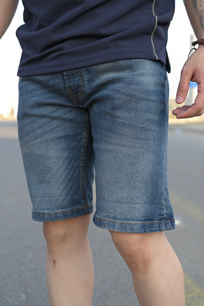 BLUE DENIM SHORTS