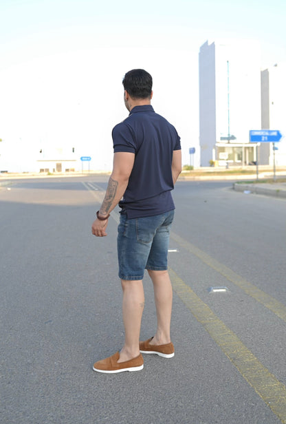 BLUE DENIM SHORTS