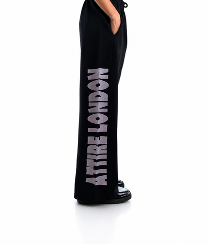 PRINTED WOMEN BLACK ESSENTIAL LUXE TROUSER