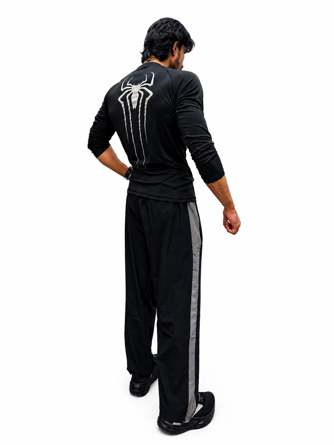 MEN'S SPIDER PERFORMANCE COMPRESSION TEE – BLACK
