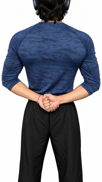 MEN'S NAVY BLUE COMPRESSION TEE