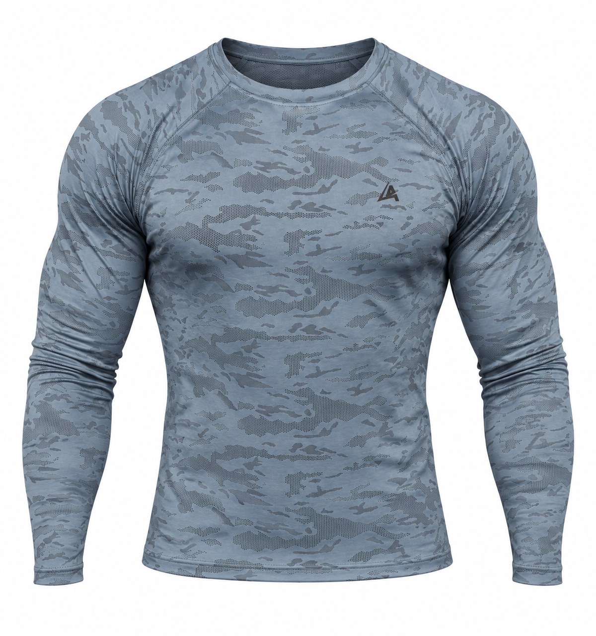 MEN'S STEEL BLUE COMPRESSION TEE