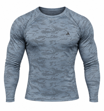 MEN'S STEEL BLUE COMPRESSION TEE