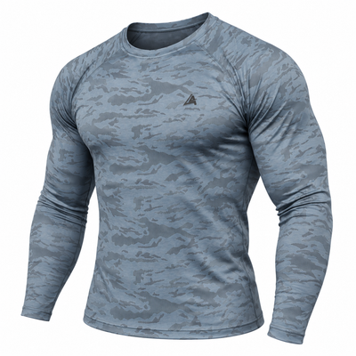 MEN'S STEEL BLUE COMPRESSION TEE