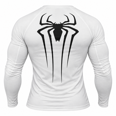 MEN'S SPIDER PERFORMANCE COMPRESSION TEE – WHITE