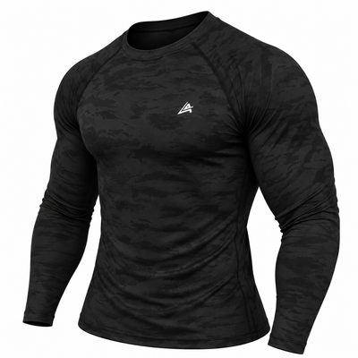 MEN'S BLACK COMPRESSION TEE
