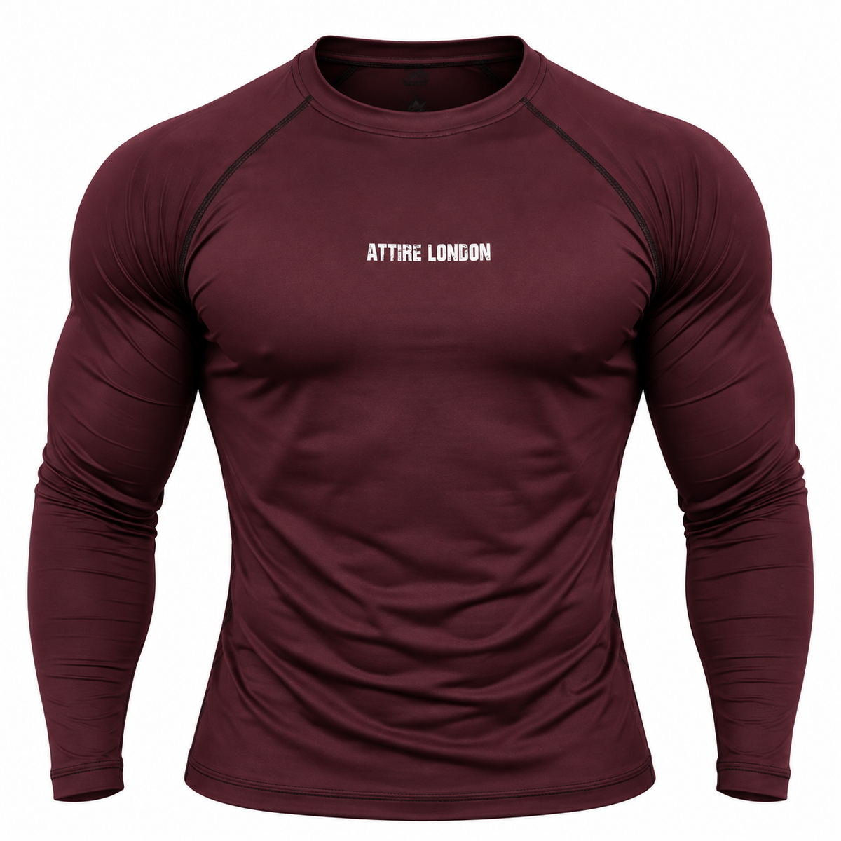 MEN'S BURGUNDY COMPRESSION TEE