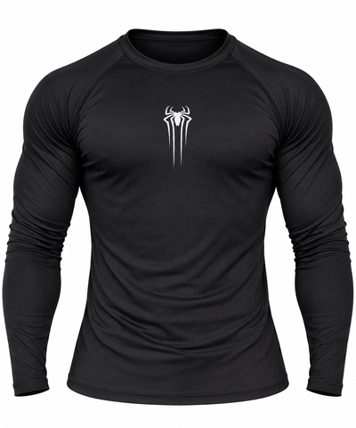 MEN'S SPIDER PERFORMANCE COMPRESSION TEE – BLACK