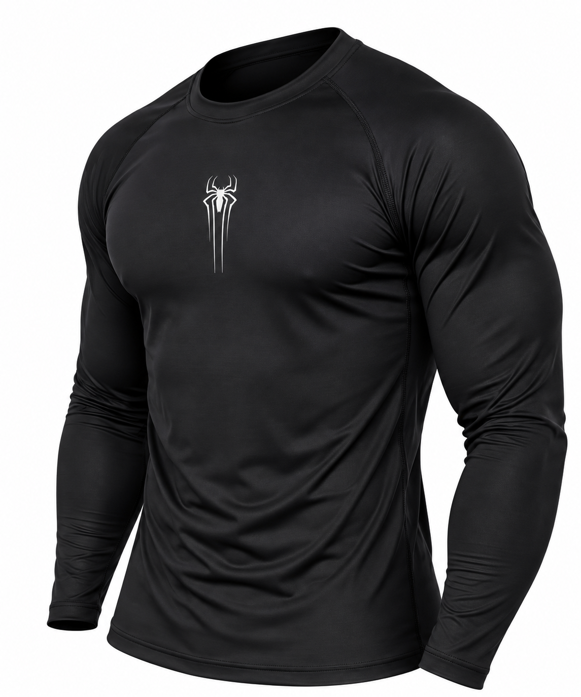 MEN'S SPIDER PERFORMANCE COMPRESSION TEE – BLACK