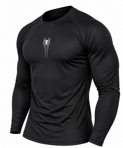 MEN'S SPIDER PERFORMANCE COMPRESSION TEE – BLACK
