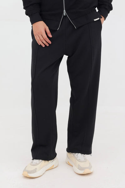 Raw Edge Trouser – Black