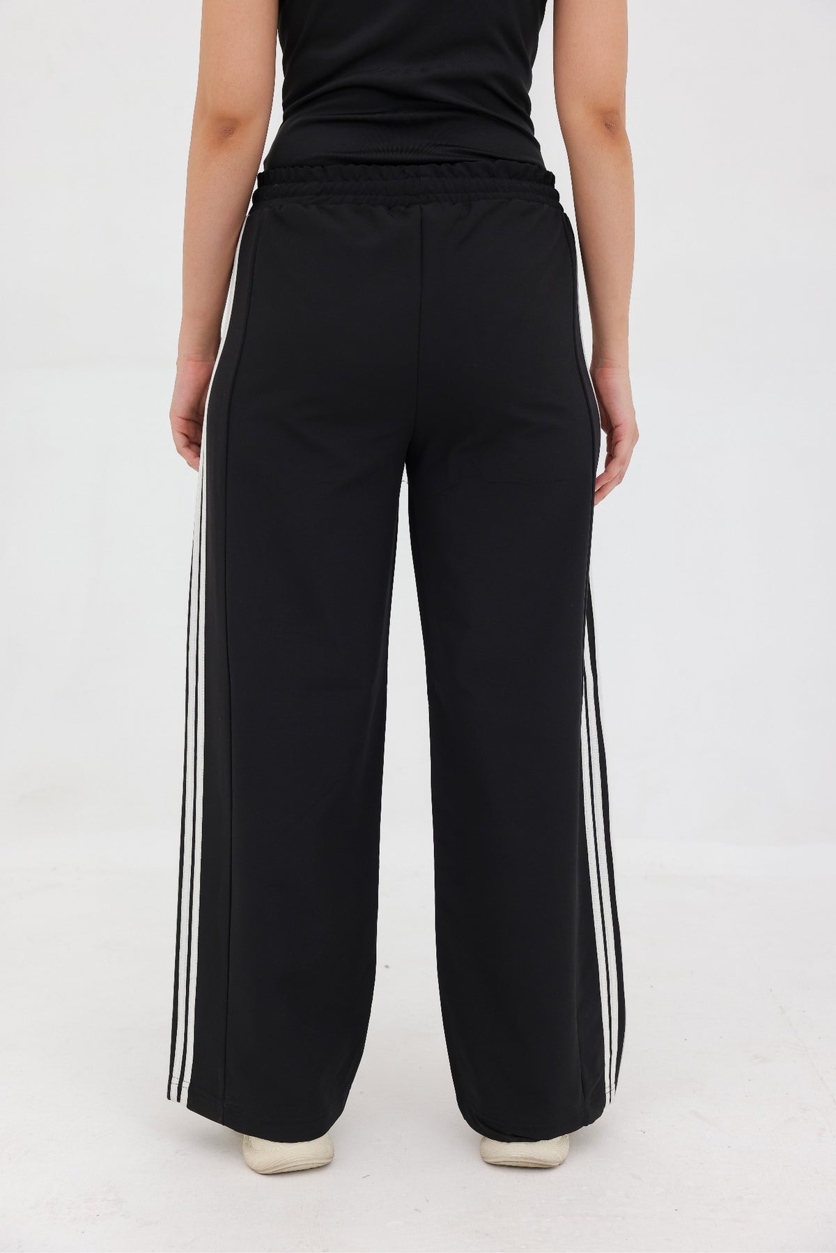 Women Classic Four-Stripe Wide-Leg Trousers