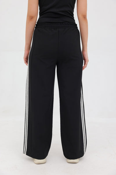 Women Classic Four-Stripe Wide-Leg Trousers