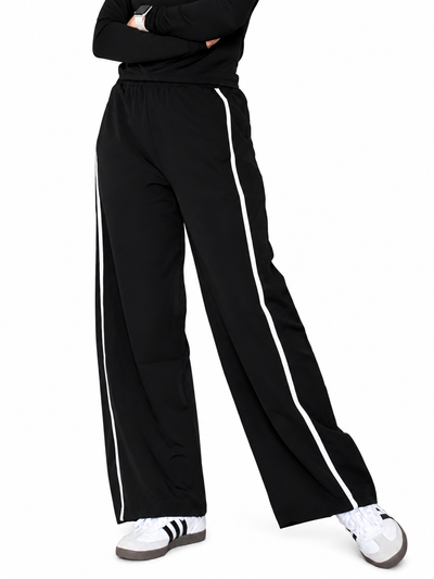 WOMEN BASIC BLACK ESSENTIAL LUXE TROUSER