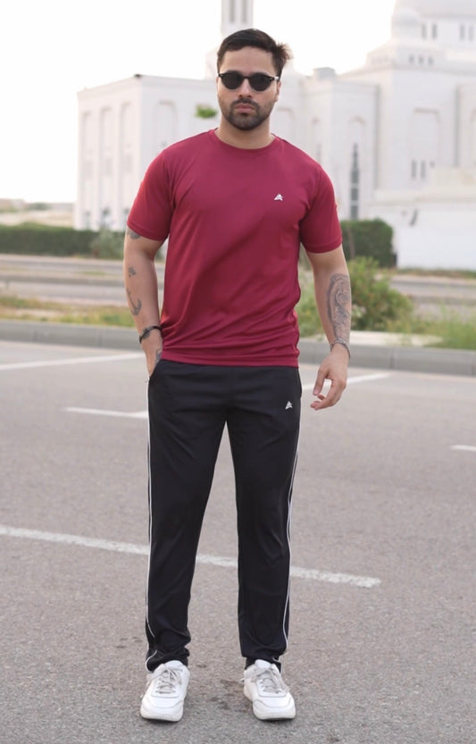 Red Black Men's Tracksuit