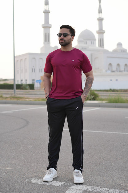 Red Black Men's Tracksuit
