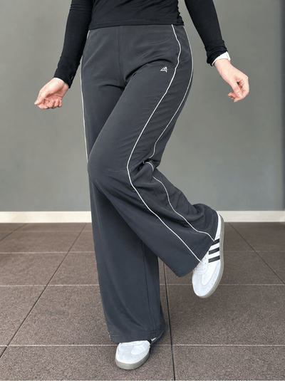 WOMEN CHARCOAL GREY ESSENTIAL LUXE TROUSER