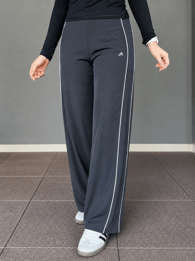 WOMEN CHARCOAL GREY ESSENTIAL LUXE TROUSER