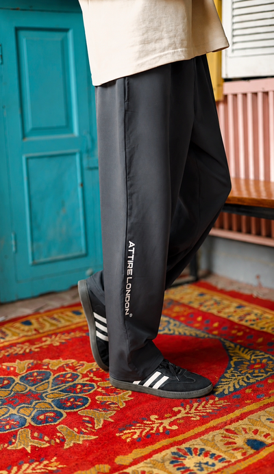 DARK GREY PRINTED TROUSER