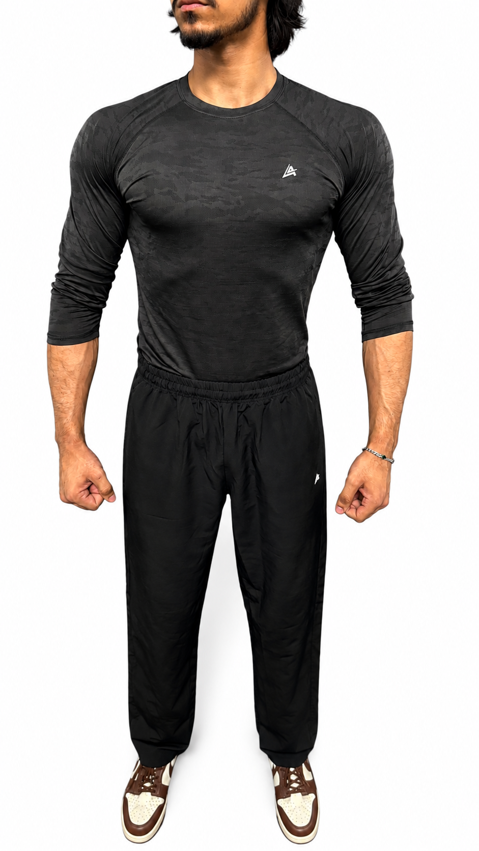 MEN'S BLACK COMPRESSION TEE