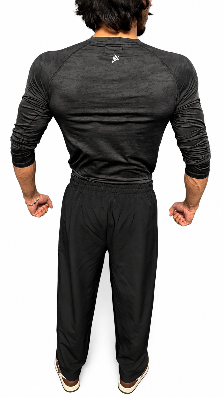 MEN'S BLACK COMPRESSION TEE