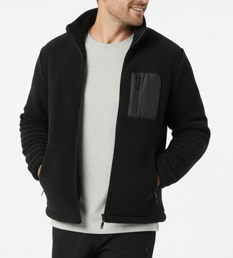 BLACK SHERPA JACKET