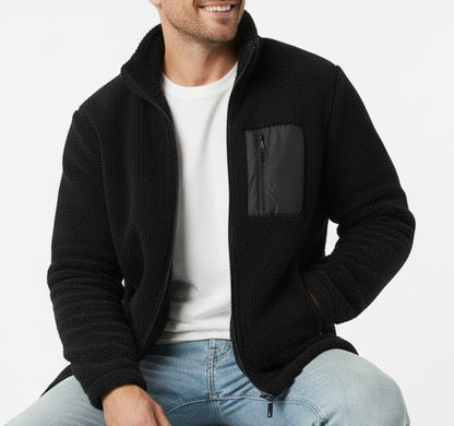 BLACK SHERPA JACKET