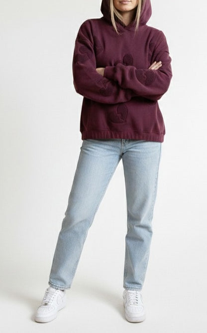 BURGUNDY OVERSIZED HOODIE